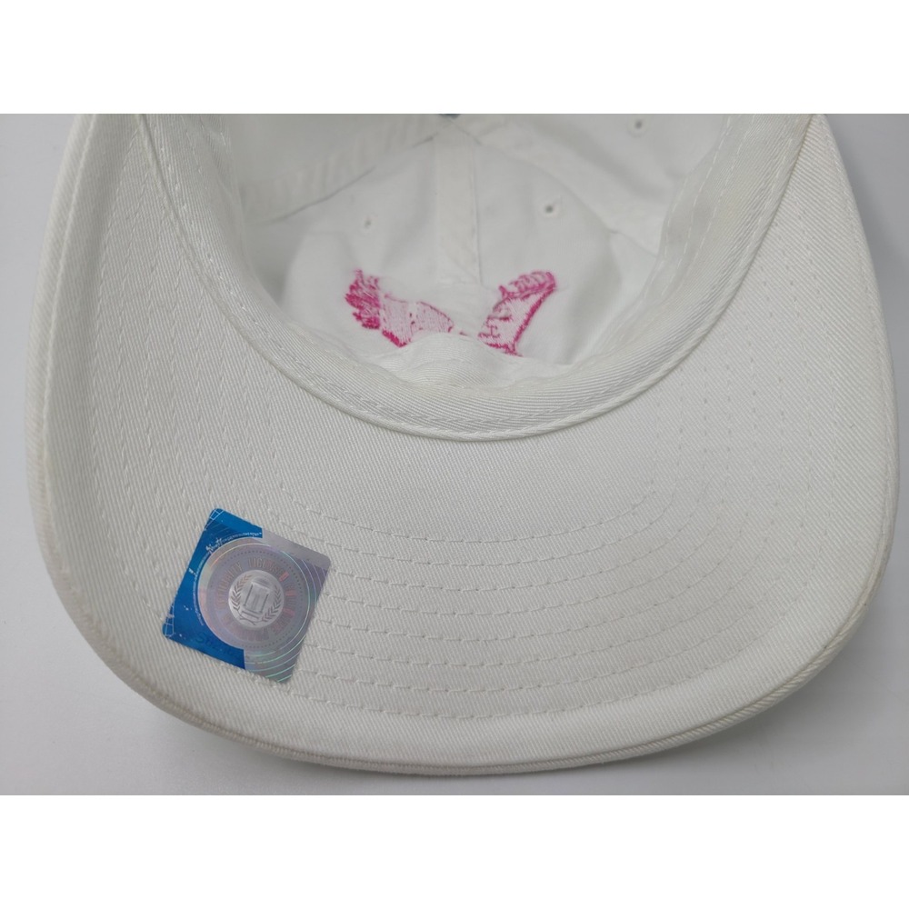 Women Eastern Washington University EWU Eagles Breast‎ Cancer Hat Cap White Pink - Picture 10 of 11